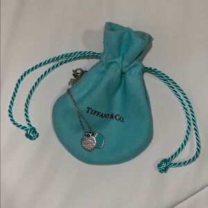 Tiffany & Co. Return To Tiffany Blue Double Heart Tag Pendant in Silver, Mini